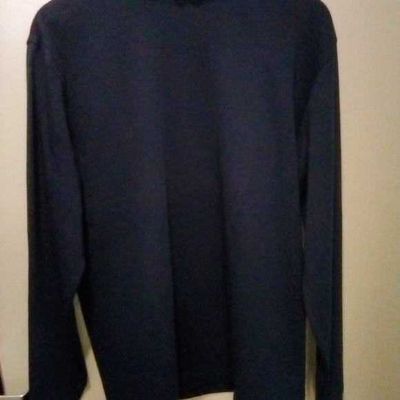 Jos.A.Bank Traveler Performance Mock Neck 100% Cotton M Navy Blue Sweater. - Picture 4 of 4